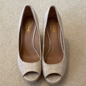 Coach wedge sandals